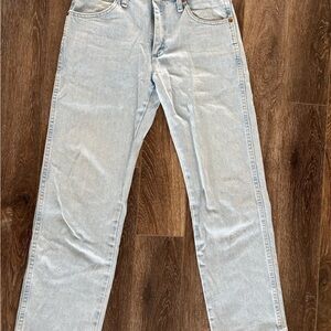 Wrangler Men's Light Blue Straight Jeans